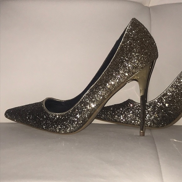 Shi by JOURNEYS Shoes - Black and gold sequin ombre glam heels by Shi
